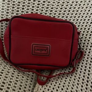 Lacoste Vibrant Red Shoulder Bag